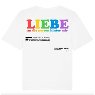 GREGOR HÄGELE - T-SHIRT - LIEBE - PRIDE weiß