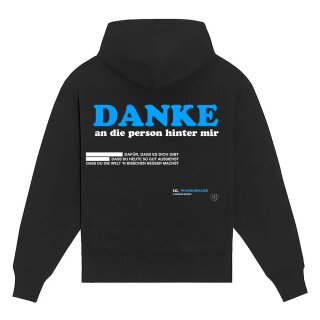 GREGOR HÄGELE - black Hoodie - Danke - Wunschname L