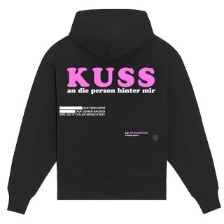 GREGOR HÄGELE - black Hoodie - Kuss - Wunschname