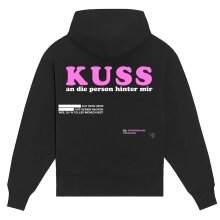 GREGOR HÄGELE - black Hoodie - Kuss - Wunschname