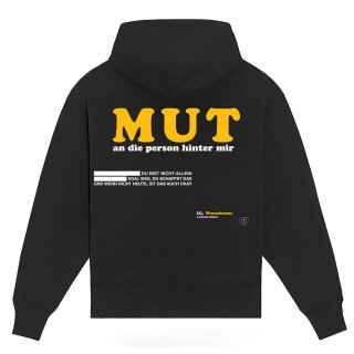 GREGOR HÄGELE - black Hoodie - Mut - Wunschname S